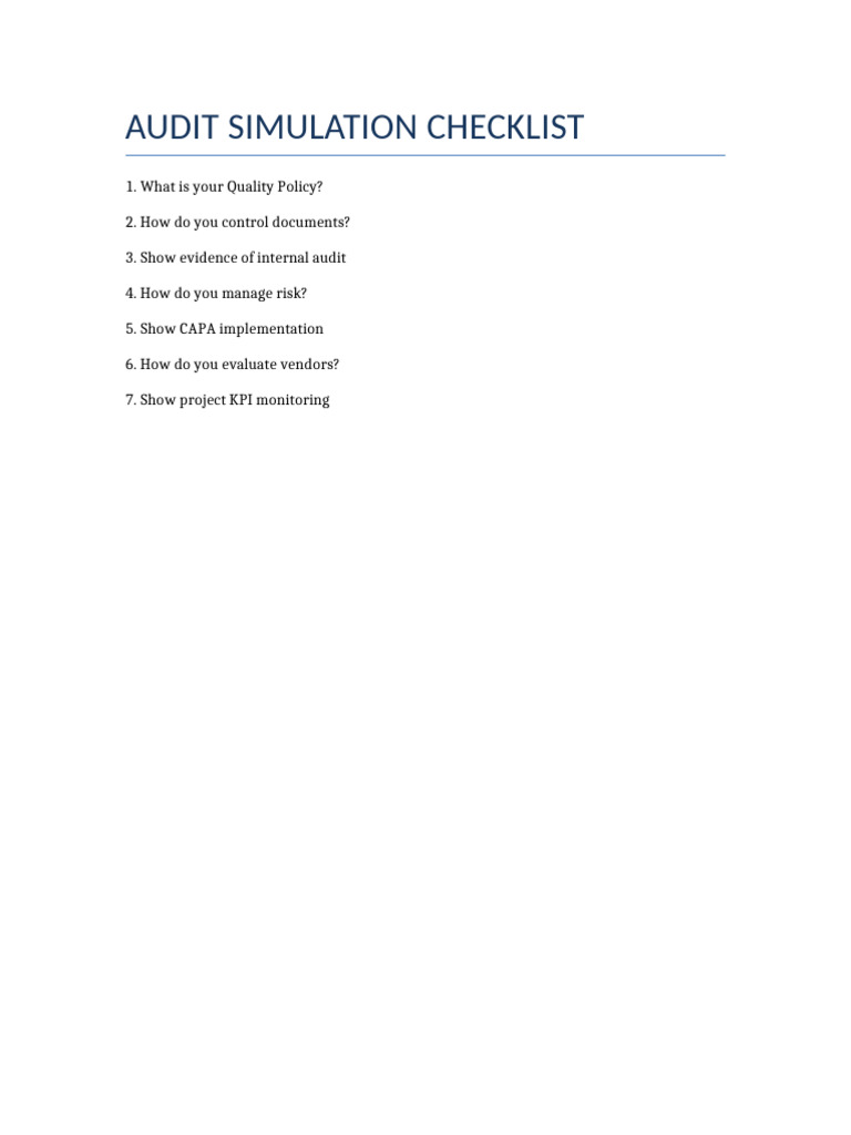 Audit Simulation | PDF