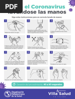 11 Pasos para el Lavado de Manos OMS | PDF | Cocina, comidas y vino ...