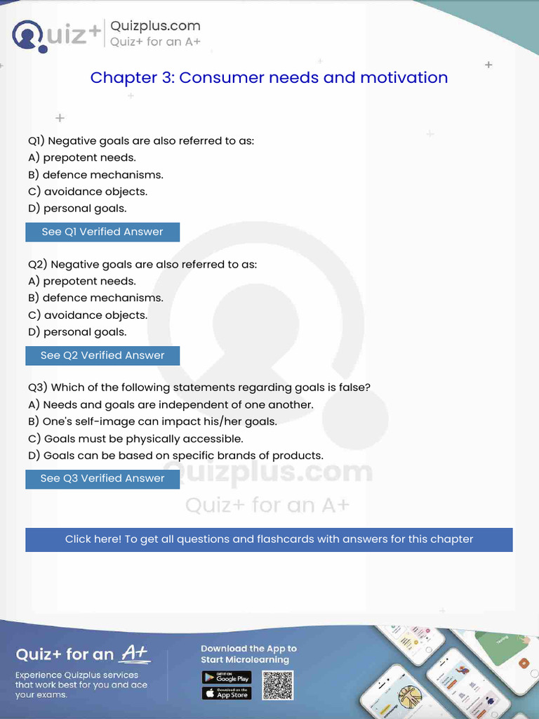Negative Goals Are Also Referred to As | PDF | Consumer Behaviour ...