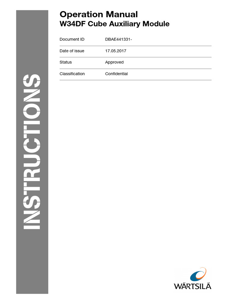 W34DF Cube auxiliary module - Operation manual.EN | PDF