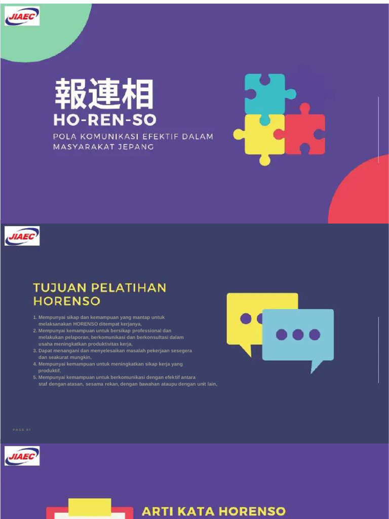 Materi Dan Tugas Horenso | PDF