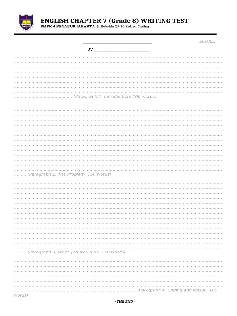 Final Writing Worksheet 500 Words (1) | PDF