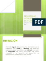 Neumonías Adquiridas en La Comunidad: Galvan Camacho Ana Karen MIP