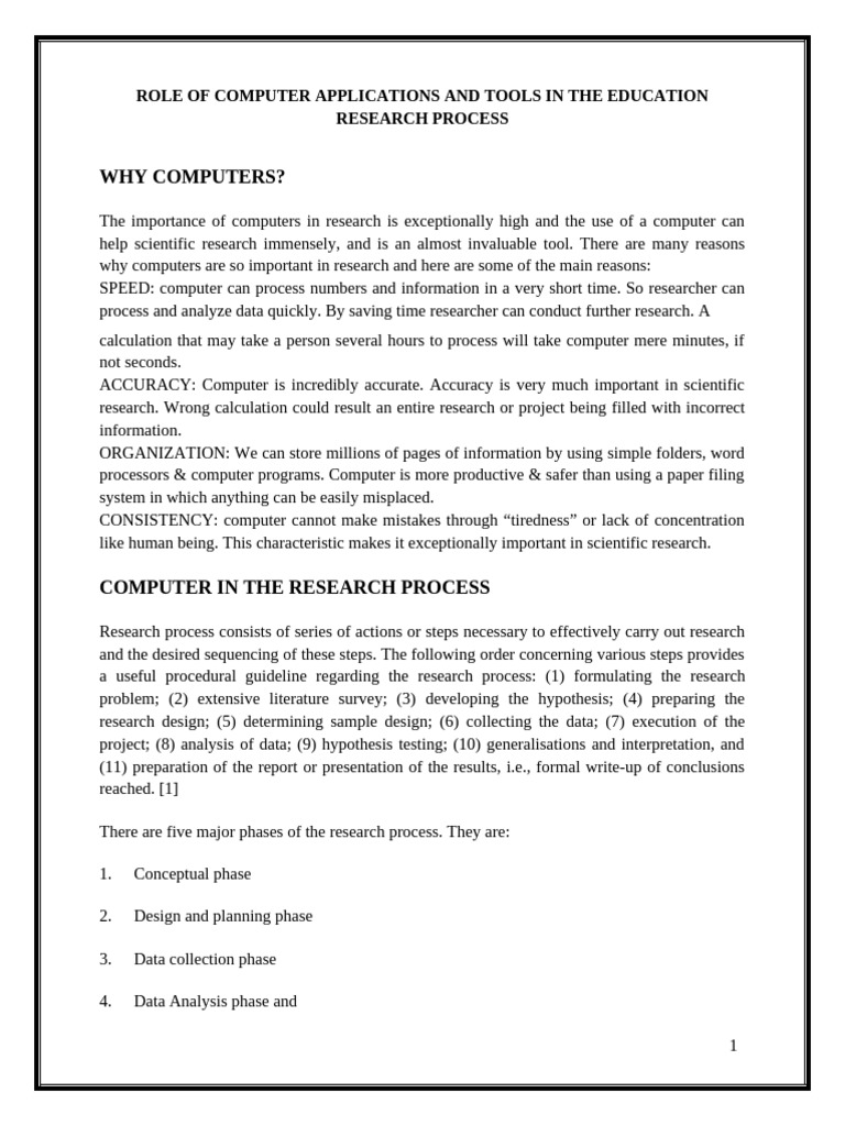 Research With Computers | PDF | Spss | Databases