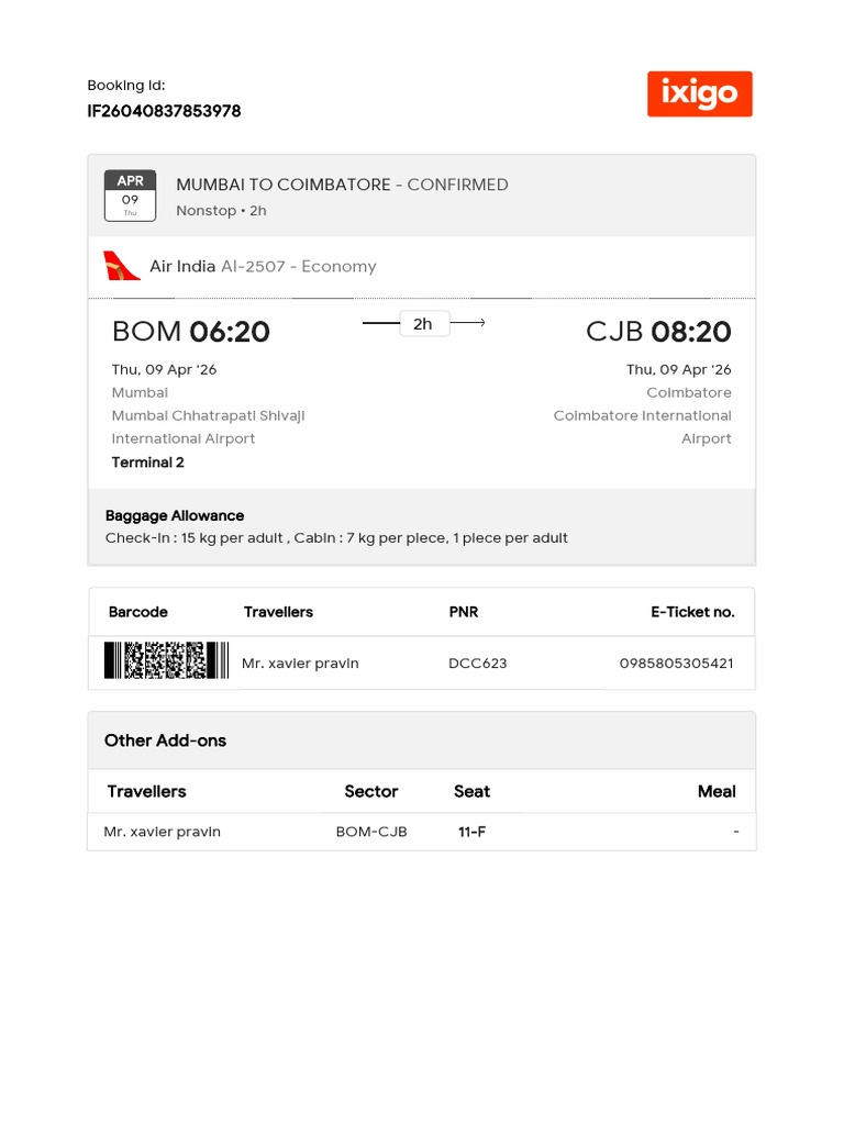 Ticket | PDF | Airport | Aviation