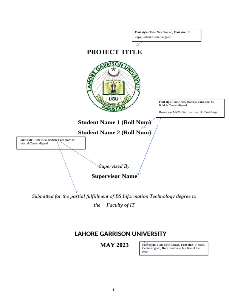 Final Year Project Documentation Template | PDF | System | Software