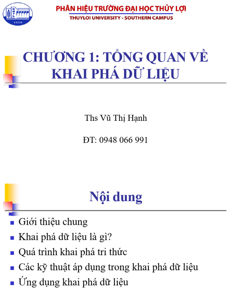 1.tong Quan KPDL | PDF