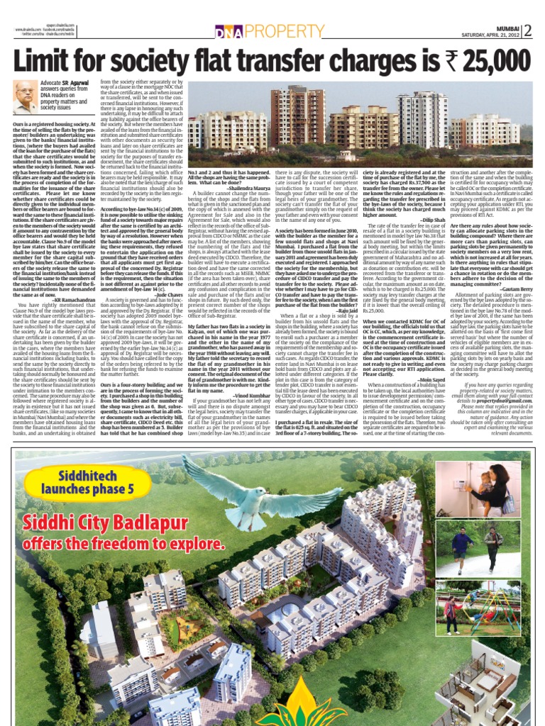 DNA Property Transfer Fee PDF Mortgage Law Private Law