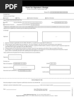 Sbi Signature Change Forms | PDF