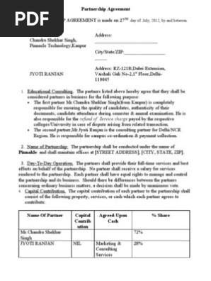 Partnership Agreement