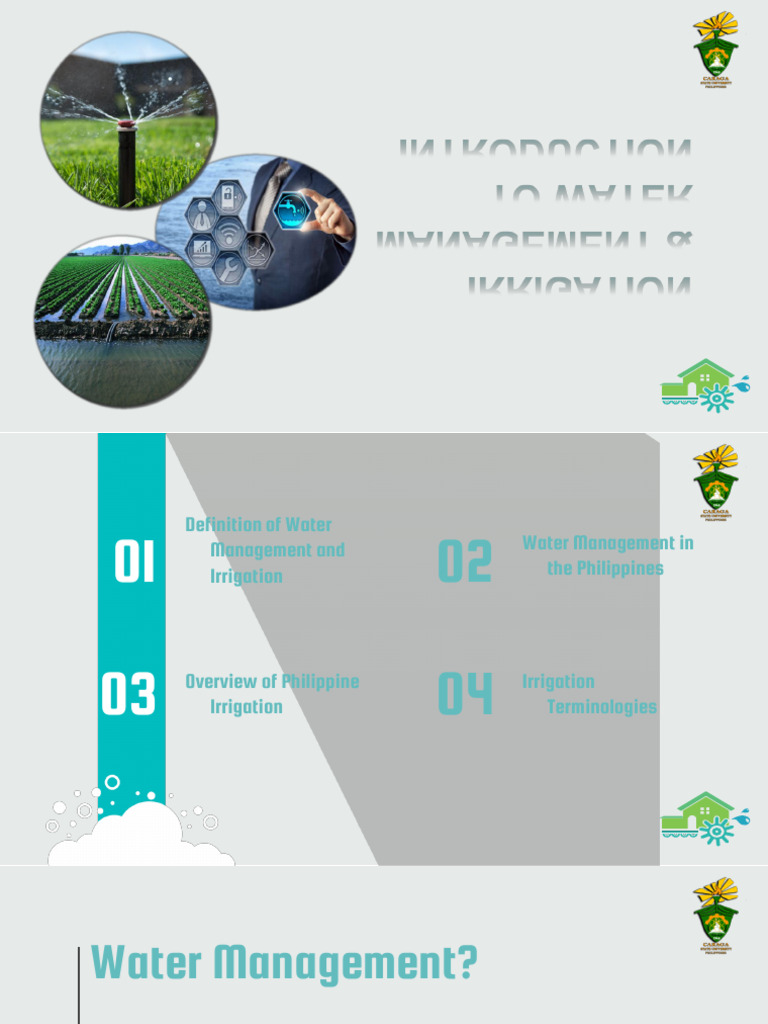Intro To Water Management Irrigation | PDF | Irrigation | Water