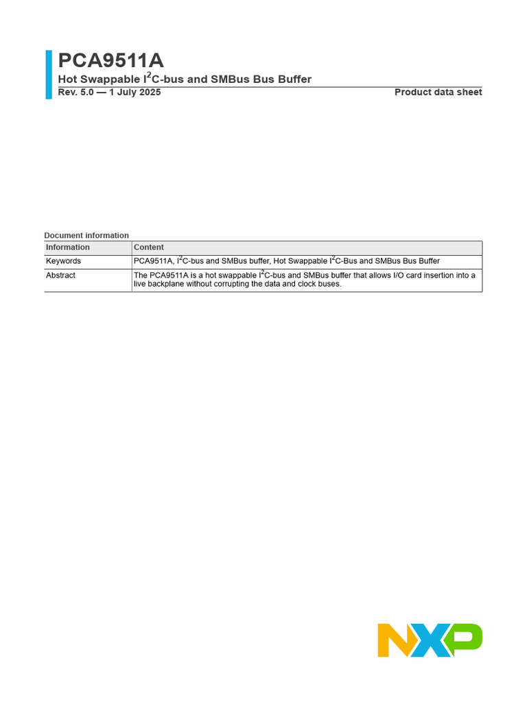 PCA9511A | PDF | Computer Engineering | Manufactured Goods