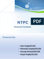 NTPC Financial Analysis Powerpoint