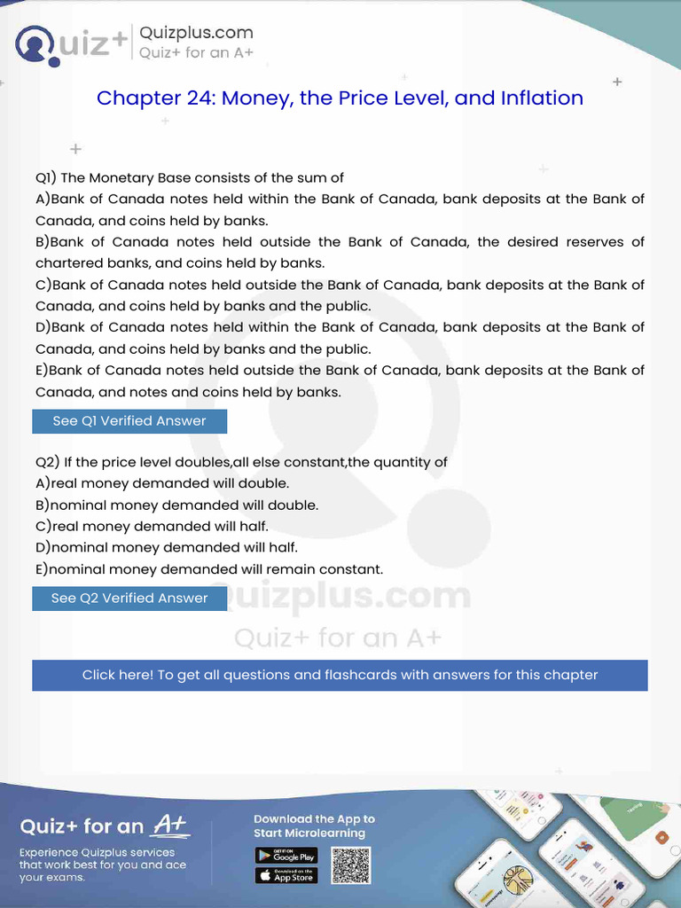 The Monetary Base Consists of the Sum Of | PDF | Elasticity (Economics ...