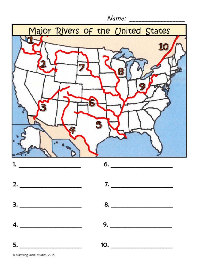 10 Major Rivers of the United States | PDF
