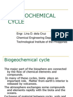 Biogeochemical Cycle: Engr. Lina D. Dela Cruz Chemical Engineering Department Technological Institute of The Philippines