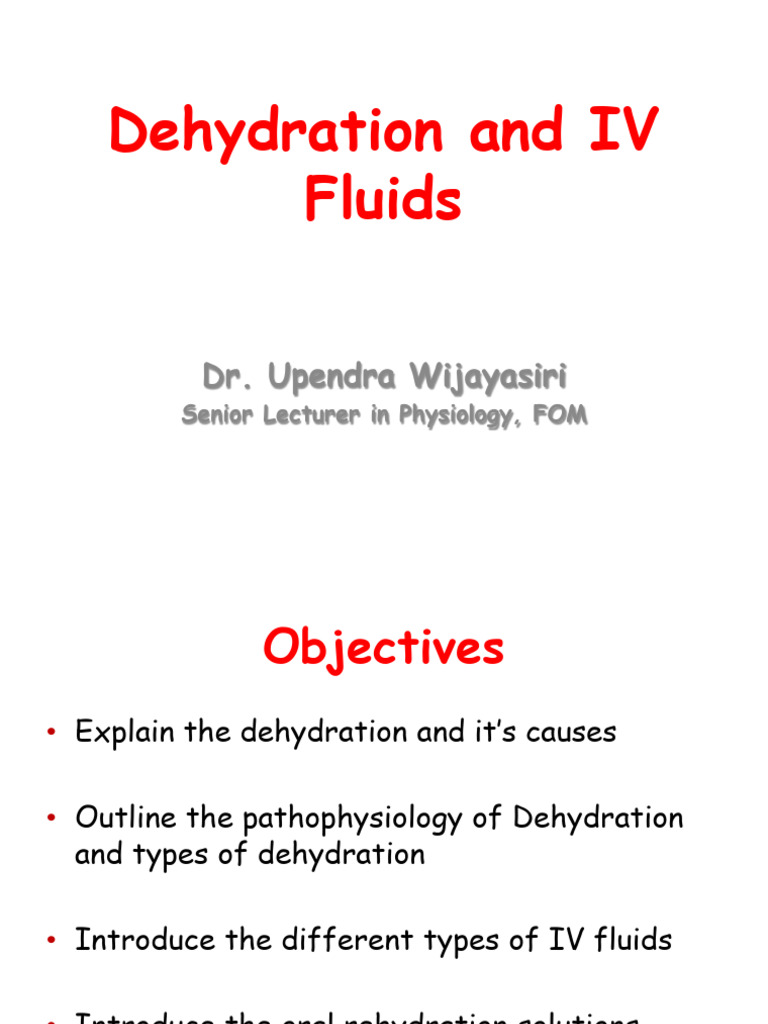 6) Dehydration and IV Fluids | PDF | Dehydration | Clinical Medicine