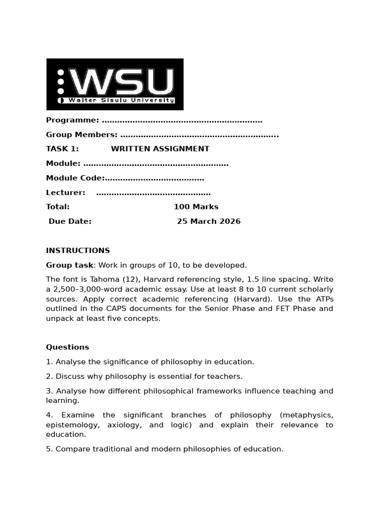 Eds37w0 Task 1 Assignment April 2026 | PDF