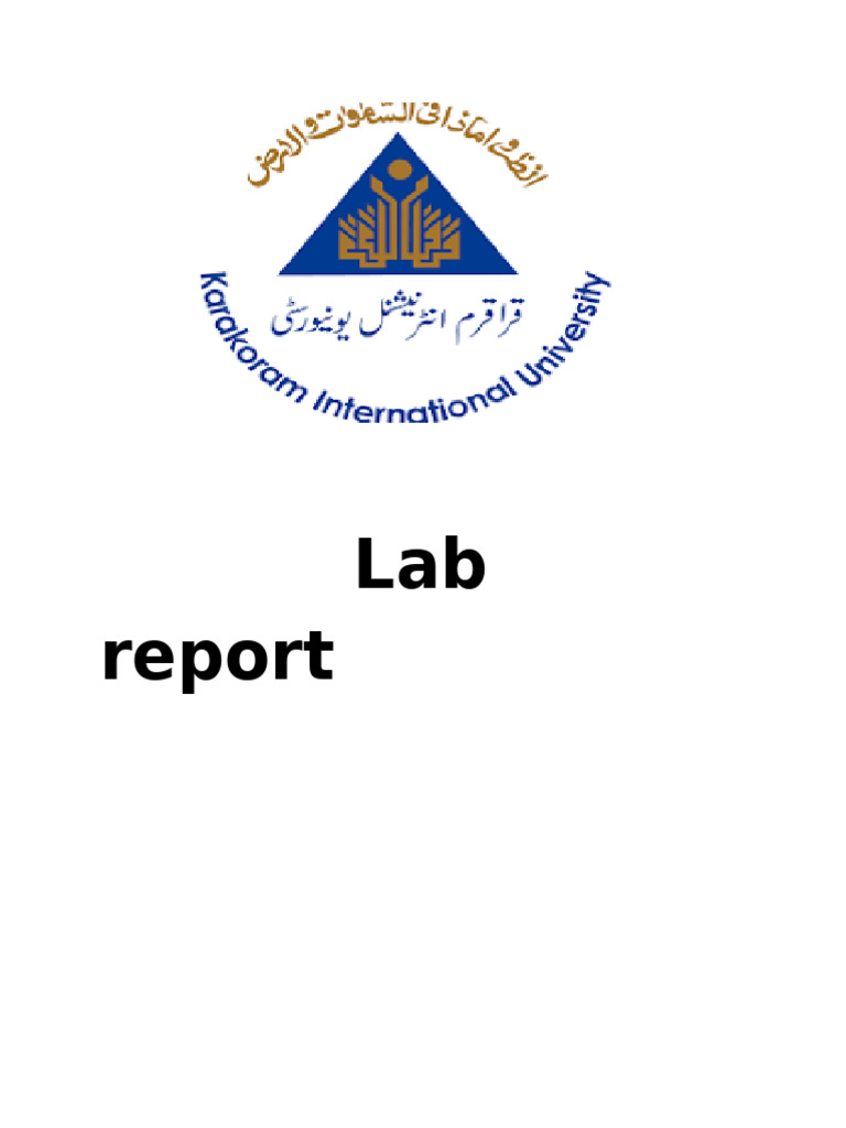 1 Farhan'S - Lab - Report (1) (Recovered) | PDF | Thin Layer ...