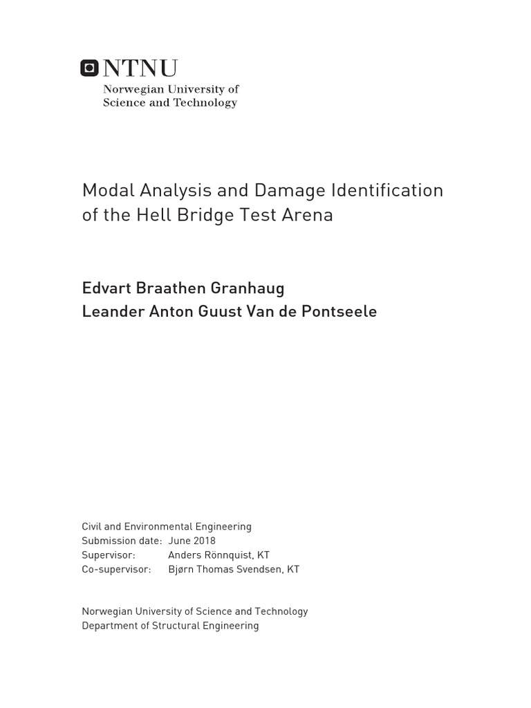 Modal Analysis and Damage Identification | PDF | Damping | Classical ...
