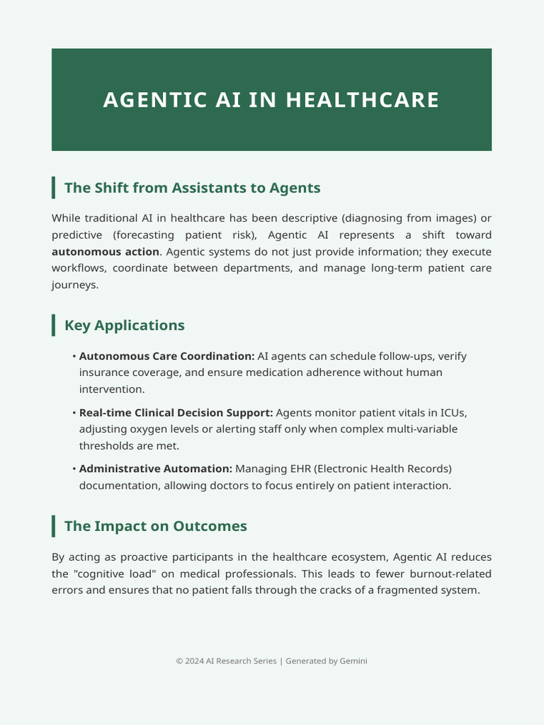 Agentic AI Healthcare | PDF