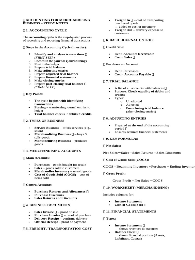 Final Fabm1 Study Notes | PDF | Debits And Credits | Accounting