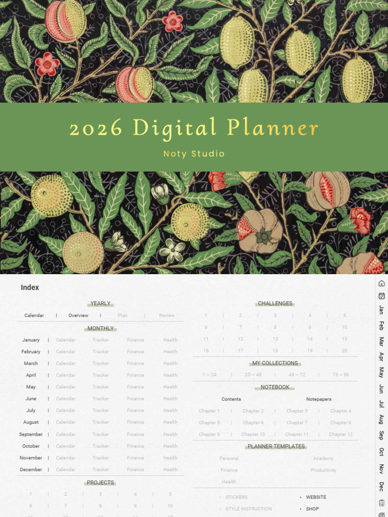 Free 2026 Planner V3 - Landscape, Light Mode, Sunday ...