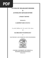 AUTOMATIC HEADLIGHT DIMMER & AUTOMATIC KEYLESS ENTRY