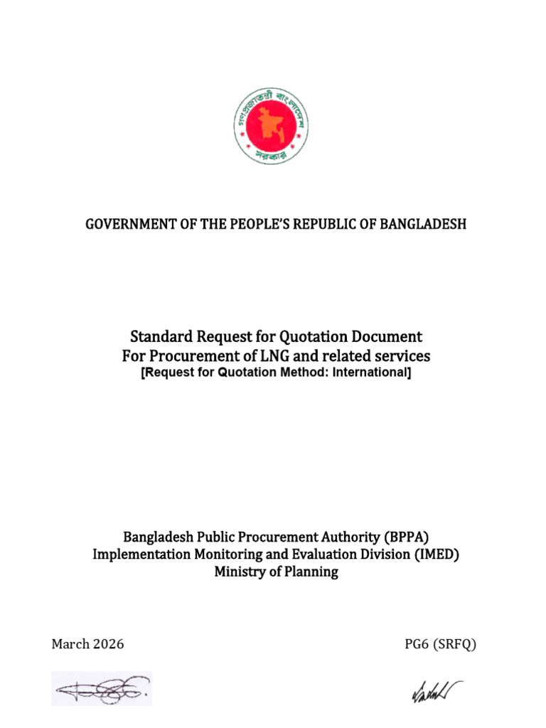 International RFQ-Document PG6 2026 | PDF | Specification (Technical ...