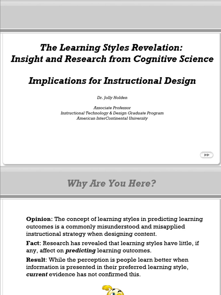 The Learning Styles Revelation | PDF | Learning Styles | Learning