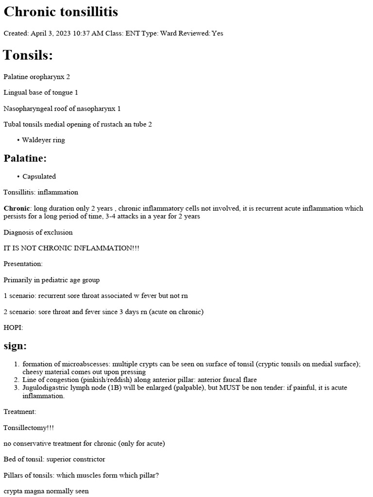 Ent notes Qureshi | PDF | Larynx | Ear