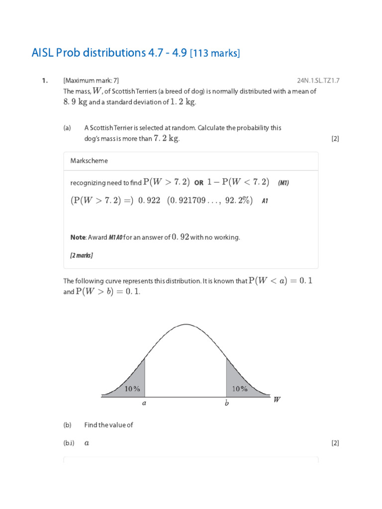 AISL_Prob_distributions_4.7_-_4.9__5_math | PDF | P Value | Student's T ...