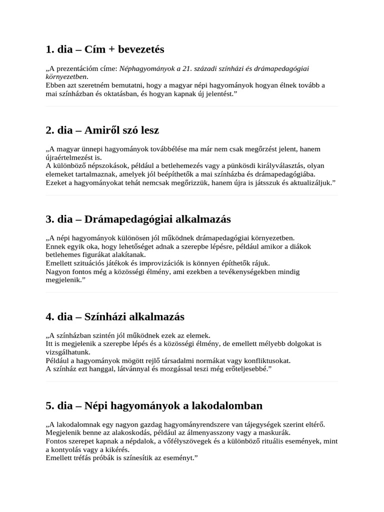 János Szabolcs szöveg | PDF