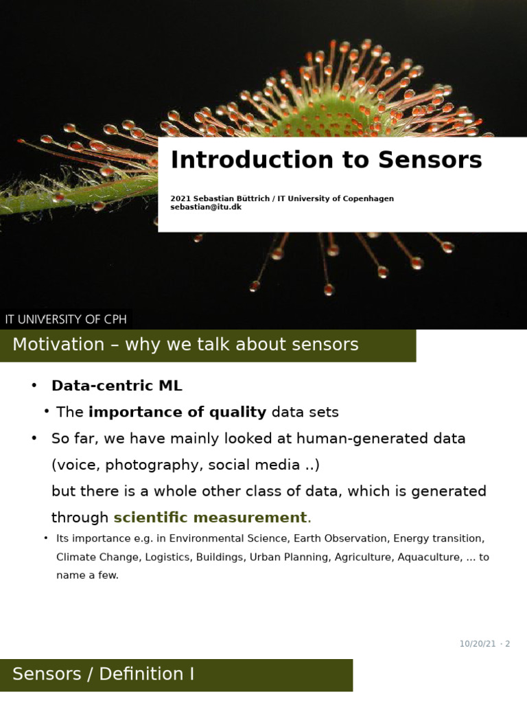 Introduction to Sensors | PDF | Sensor | Gyroscope