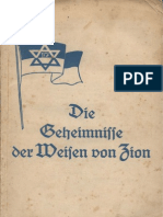 Beek, Gottfried Zur - Die Geheimnisse Der Weisen Von Zion (1922, 84 S., Scan, Fraktur)