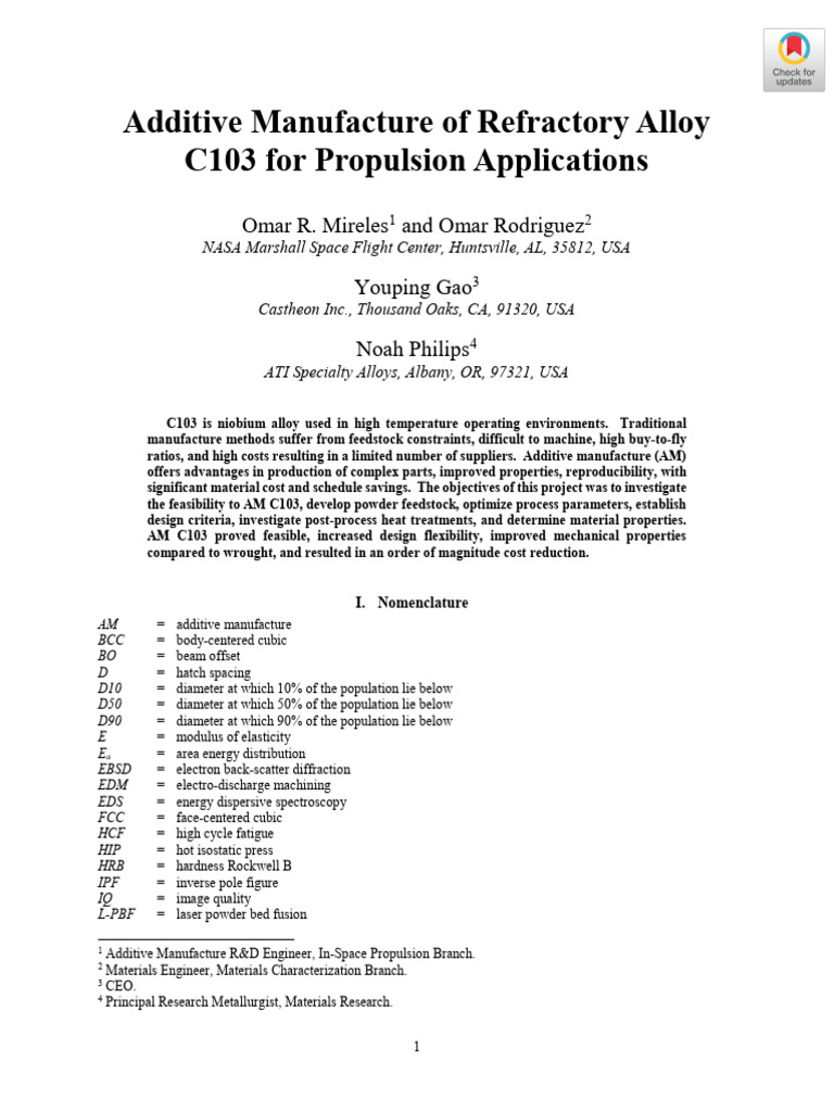 Gao2020_Additive Manufacture of Refractory Alloy C103 for Propulsion ...