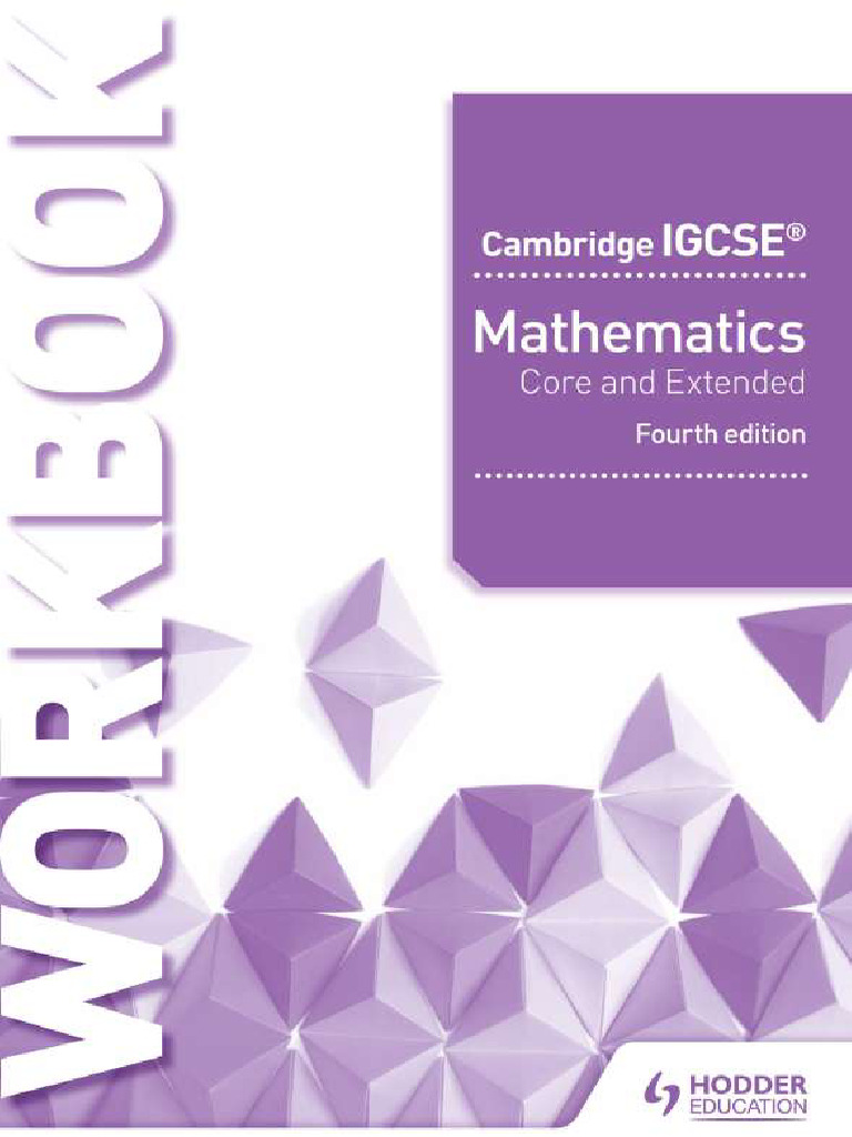 Cambridge IGCSE® Mathematics Core and Extended Workbook | PDF ...