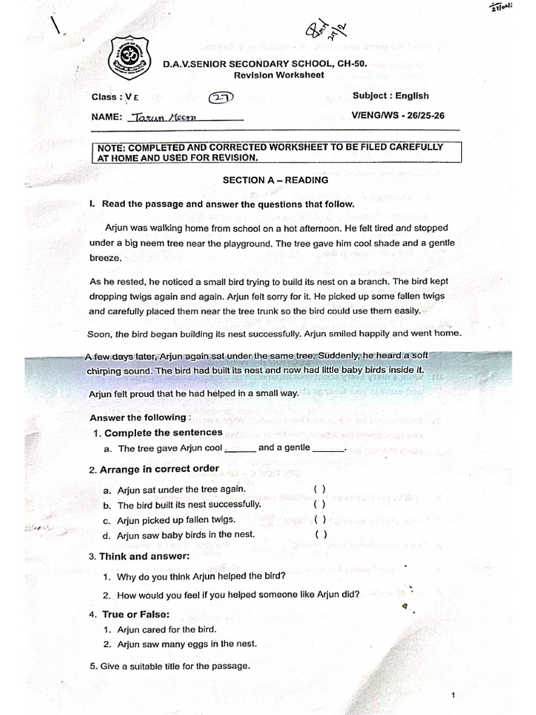 Eng Practice Paper | PDF