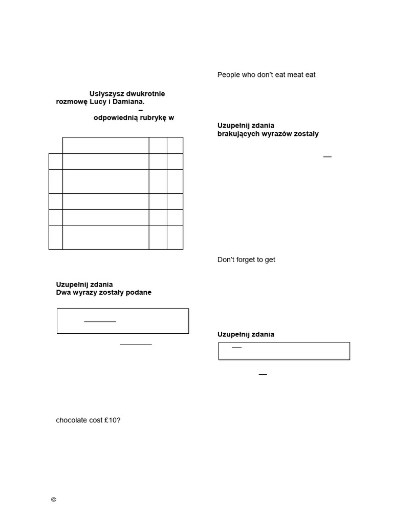 Focus1 2E Test Unit2 GroupB 2kol | PDF | Meal | Cuisine