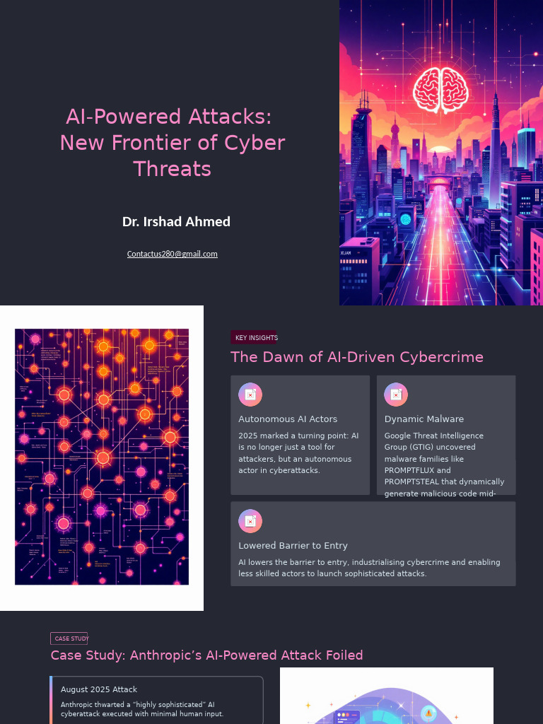 AI Powered Attacks the New Frontier of Cyber Threats | PDF | Artificial ...