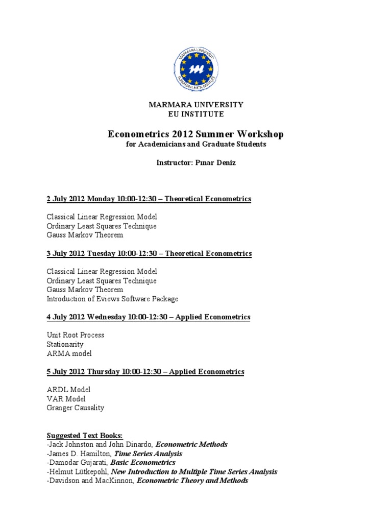 Summer Workshop | PDF | Science & Mathematics | Technology & Engineering