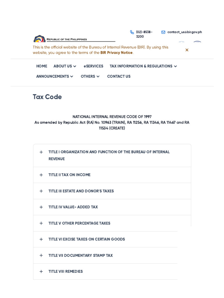 Bureau of Internal Revenue | PDF