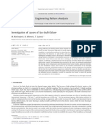 Investigation of Causes of Fan Shaft Failure