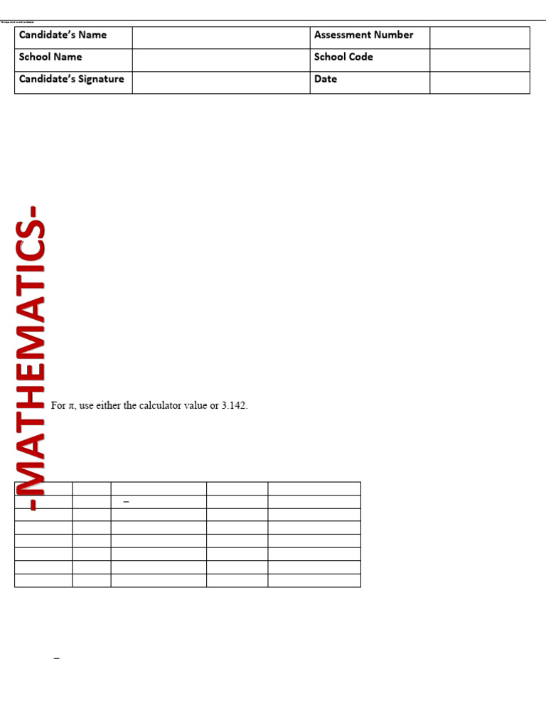 GRADE 8 MATHEMATICS | PDF | Volume | Elementary Geometry