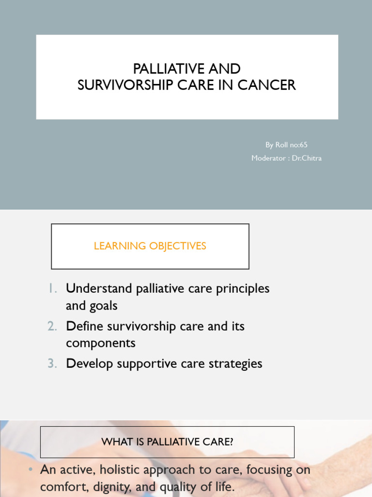 Palliative and Survivorship Care | PDF | Palliative Care | Pain