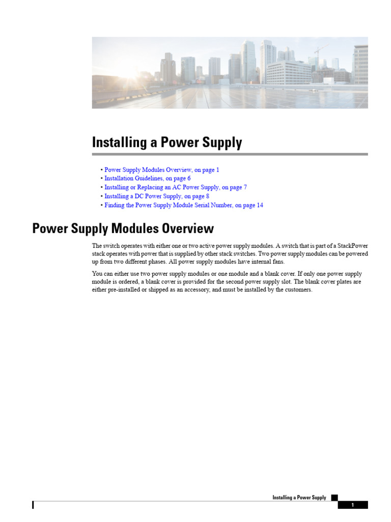 Installing a Power Supply | PDF | Power Supply | Power (Physics)