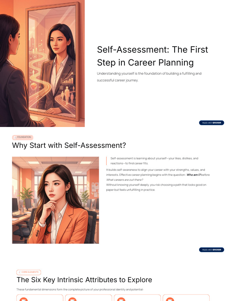 Self Assessment the First Step in Career Planning | PDF | Goal | Value ...