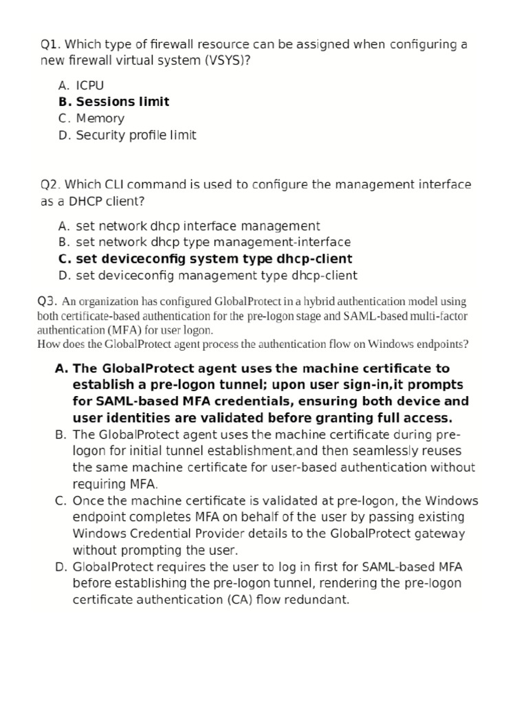 NGFW Engineer Exam | PDF | Public Key Certificate | Firewall (Computing)
