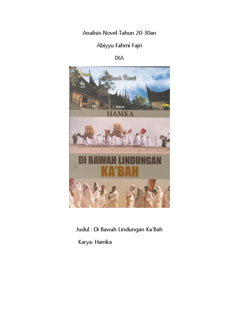Analisis Novel Di Bawah Lindungan Ka'Bah