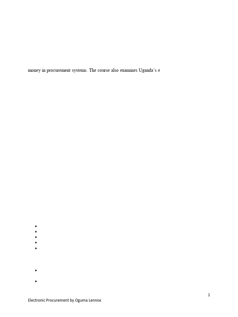Electronic Procurement | PDF | Procurement | Cloud Computing